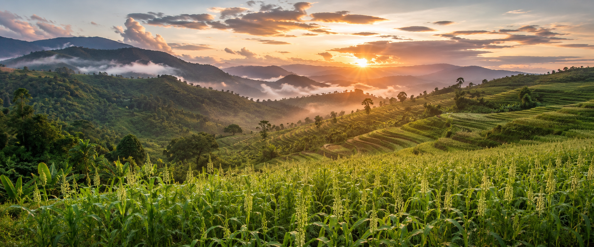 Adlai highland farm in Mindanao